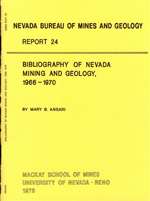 Bibliography of Nevada mining and geology OUT OF PRINT