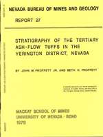 Stratigraphy of the Tertiary ash-flow tuffs in the Yerington district, Nevada