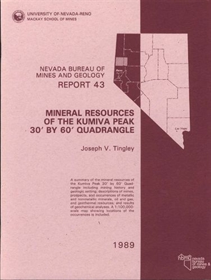 Mineral resources of the Kumiva Peak 30 feet by 60 feet quadrangle