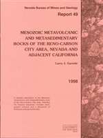 Mesozoic metavolcanic and metasedimentary rocks of the Reno-Carson City area, Nevada and adjacent California REPORT