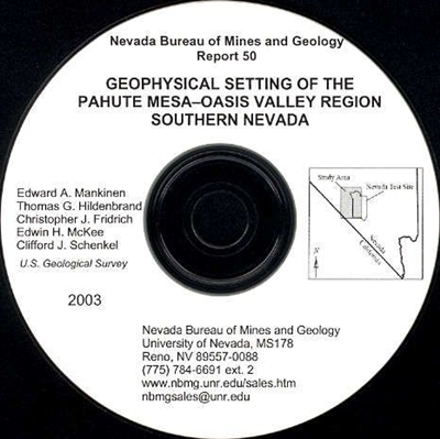 Geophysical setting of the Pahute Mesa - Oasis Valley region, southern Nevada CD-ROM
