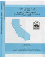 Geologic map of the Lake Tahoe Basin, California and Nevada MAP AND TEXT, FOLDED ONLY