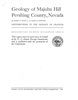 Geology of Majuba Hill, Pershing County, Nevada TEXT AND 5 LARGE PLATES