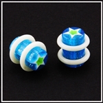 Ear Plugs Gauge star Acrylic Body Jewelry rings 0g 2g 4g AP-44