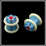 Ear Plugs Gauge star Acrylic Body Jewelry rings 0g 2g 4g AP-46