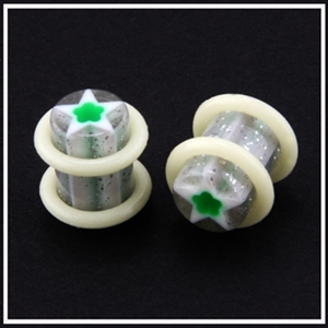 Ear Plugs Gauge star Acrylic Body Jewelry rings 0g 2g 4g AP-47