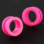 Screw on Ear Plug Gauge Acrylic pink flesh tunnel Body Jewelry 00G 0G 1/2" 2G 4G 5/8 6G 8G 9/16 AP-88