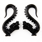 Hand Made Dragon Ear Plugs Horn Organic Gauge Body Jewelry HP-26