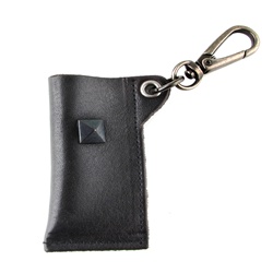 Genuine Leather  Key Chain - Pouch - Black