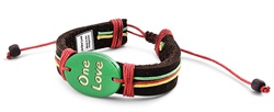 Genuine Leather Bracelet - One Love LB-ONE-LOVE-N