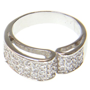 Rhodium Plated Ring