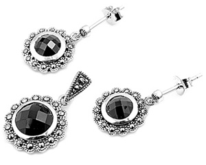 Silver Earring Set