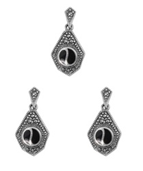 Silver Set Earrings and Pendant