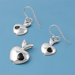 Silver Set Earrings and Pendant