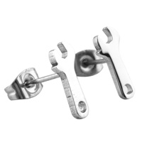 STUD EARRINGS  WITH WRENCH  DESIGN