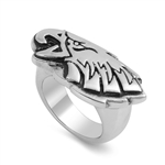 Stainless Steel Casting Ring - Eagle