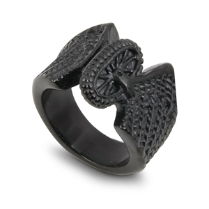 Stainless Steel Casting Ring - Winged Wheel