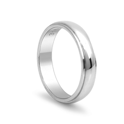 Stainless Steel Plain Wedding Band