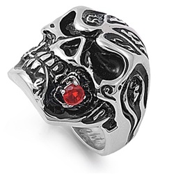 Stainless Steel Biker Ring