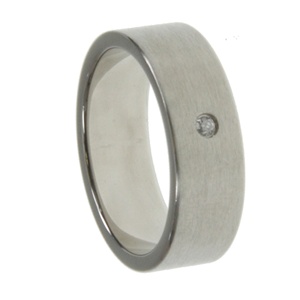 Steel Diamond Ring