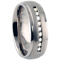 Titanium Diamond Ring