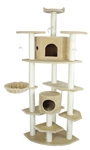 80" Tall Cat Tower, Tree House, Kitty Condo and Scratching Post