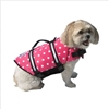 Paws Aboard Pink Polka Dot Neoprene Life Jacket Small