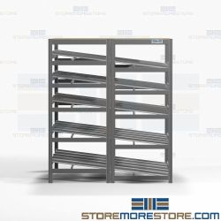 Flow Carton Shelving Angled Shelves Gravity Racks Picking Productivity Nexel