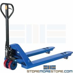 Low Profile Pallet Jack Material Handling 4500 Lbs. Load Cap 2" to 6" Lift Height