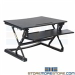 Sit Stand Desk Platform Monitor Adjustable Height Ergonomic Riser Movable Nexel