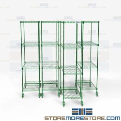 Aseptic Coating Gliding Rack System Wire Shelves Space Saving Storage Buy Online