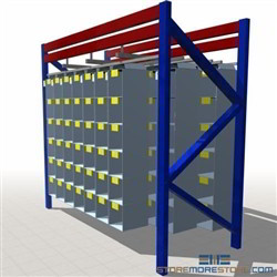 Pallet Rack Picking Bins Parts Storage Shelves Cubby Pockets Floor Level Space