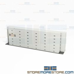 Side Track Legal File Cabinets Storing Files Less Floorspace Siding Shelving