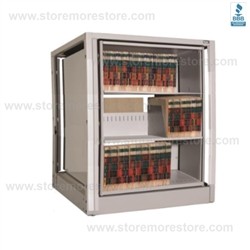 roundabout shelving, roundabout cabinet, roundabout file shelving, roundabout file cabinet, Datum Ez2 Rotary Action File