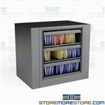 Revolving Cabinet for Hanging File Folders Legal-Size 3 High Roll-outs Datum EZ2