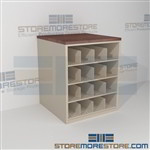 Rolled Blueprint Storage Rack Counter Cabinet Pigeon Hole Shelving Work Surface