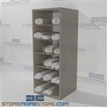 Steel shelving designed for rolled construction Blueprint storage