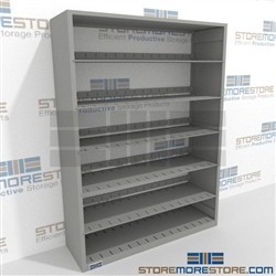 Flexible office shelving Letter Size Steel Storage Shelving 7 Shelves High