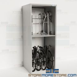 Hospital Racks Storing Wheelchairs Medical Walker Storage Shelving Rehab