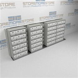 File Box Storage Racks for 12"x15" Record Boxes | Archive box Shifting Shelves | SMSB254BX-4P6