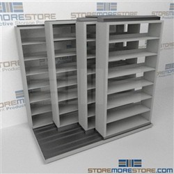 Slide-a-side shelves, side-to-side racking,4-Deep racking, Datum