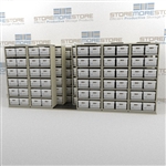 Mobile File Box Storage Racks 12"x15" Archival Record Moving Sideways On Rails | SMSQ065BX-4P6