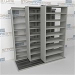 Slide-a-side storage shelving, side-to-side storage racks, Triple Deep racks, Datum