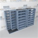 Sliding File Cabinets T232LT-4P7 | Rolling Vertical Filing Shelving