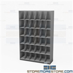 Thin Stack Shelving Six-High Letter Filing Rack Storage Cabinets Records Datum