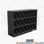 Three-Tier Letter Stack File Shelving Cabinet Rack Records Management Storage