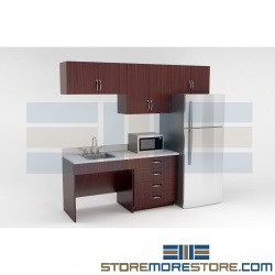 Break Room Furniture Kits Casework Cabinets Millwork for Employee Snack Lounge