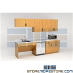 Corporate Breakroom Cabinetry Kits Modular Millwork Kitchen Casework Casegoods