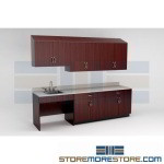 Preconfigured Casework Cabinets for Exam Rooms