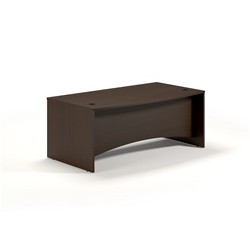 [Discontinued] 72" Bow-front Desk, #SMS-31-BTBD7239